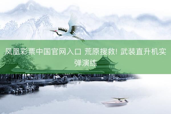 凤凰彩票中国官网入口 荒原搜救! 武装直升机实弹演练